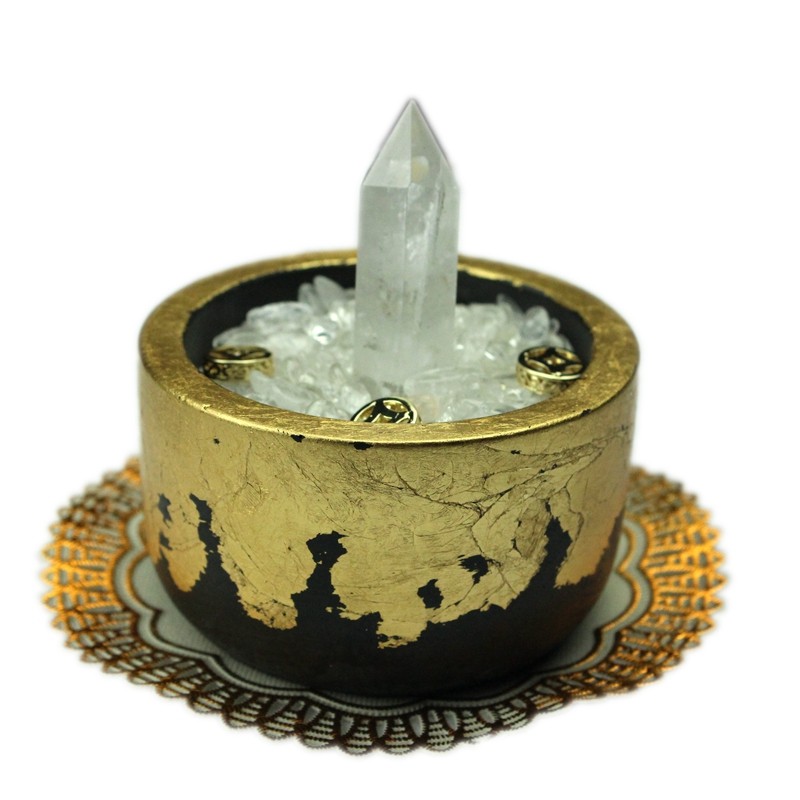 白水晶柱子家居摆件化破财化解梁压横梁压顶招财聚气镇宅店铺摆设