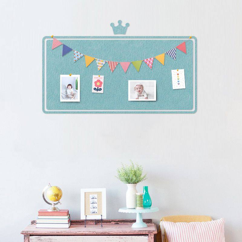 展示牌毛毡板布置墙面留言板贴墙记事彩色板温馨布告栏壁饰方格