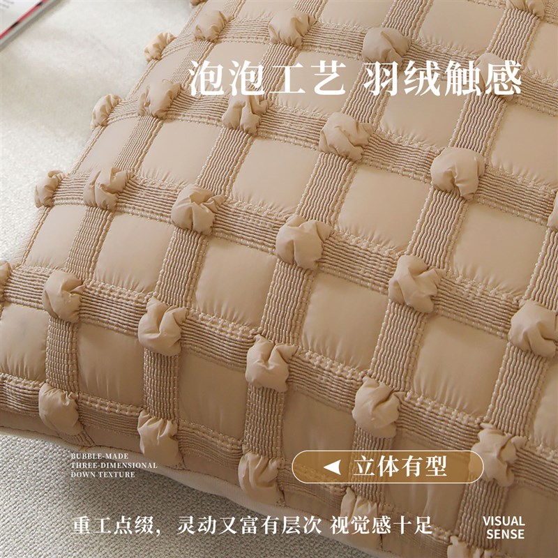 美拉德法式抱枕沙发客厅奶油风靠垫套含芯高级感靠背方形床头靠枕