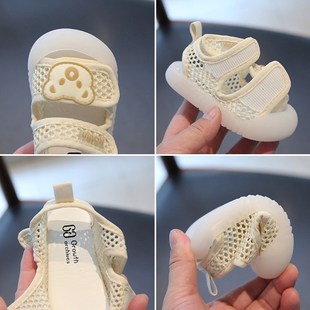 新款 防滑软底婴儿鞋 宝宝凉鞋 子男女小童学步鞋 包头防踢幼童鞋 夏季