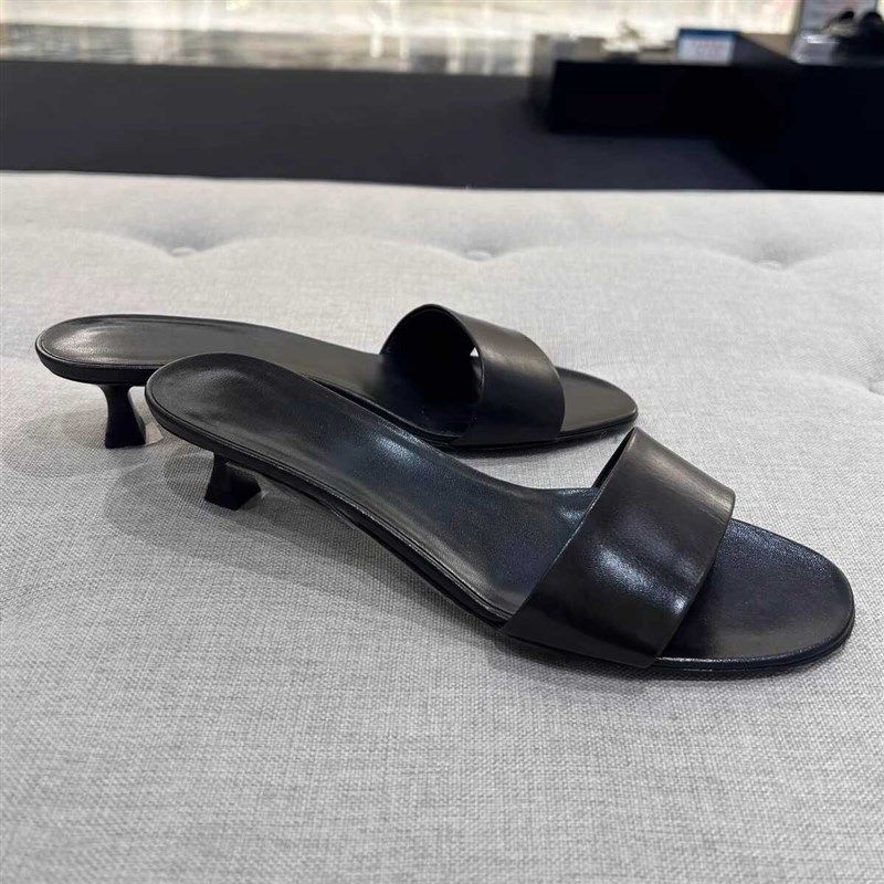 2024新款简约高级感露趾一字带猫跟拖鞋女外穿夏季新款低跟凉拖鞋,女鞋,一字拖,淘宝优惠券,粉丝福利购,淘宝优惠卷