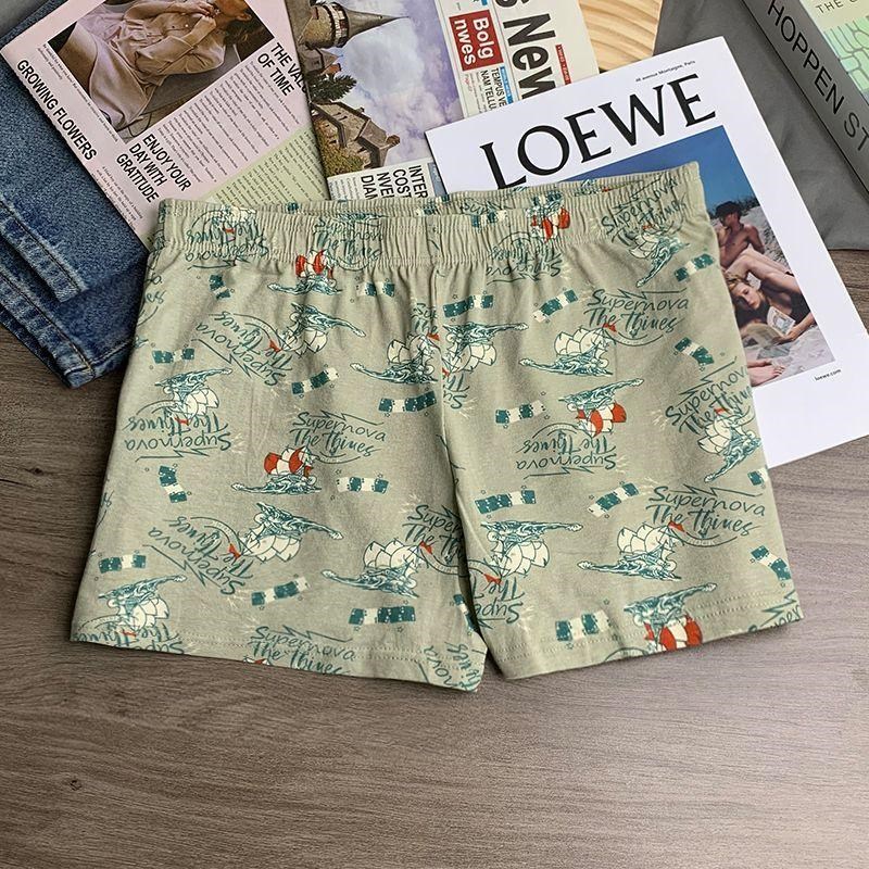 【一裤多穿】三条装男士内裤阿罗裤纯棉印花大码睡裤居家裤四角