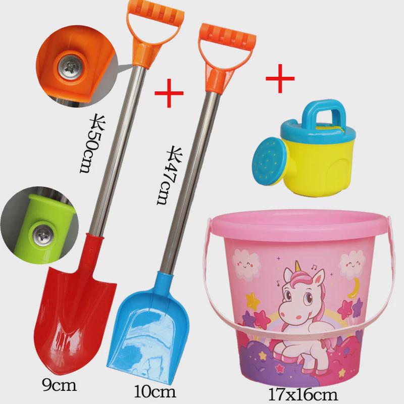 儿童海边加厚宝宝沙滩玩具套装铲塑料铲子和桶挖沙子工具玩沙新款
