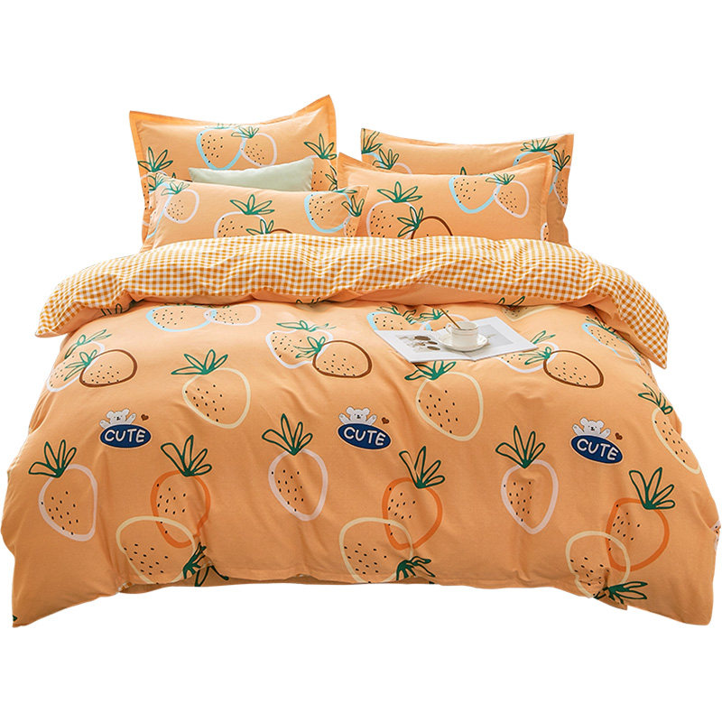 加厚纯棉单被套单件冬天单人磨毛被罩150x200x230全棉180冬款被单