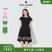 刺绣花卉连衣裙轻奢出游通勤优雅女 spadeks 3期免息 kate