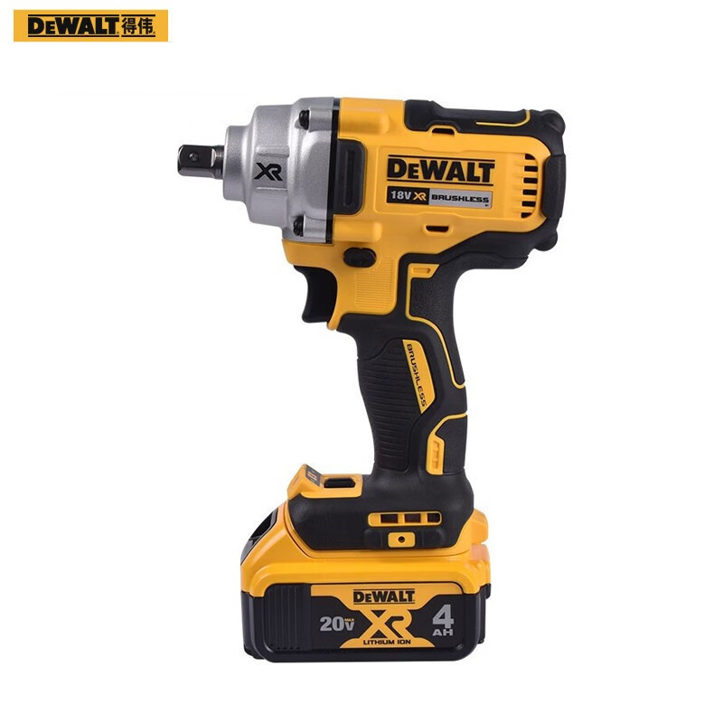 得伟（DEWALT）20V锂电1/2冲击扳手2×4.0Ah电池套装DCF894M2-A9