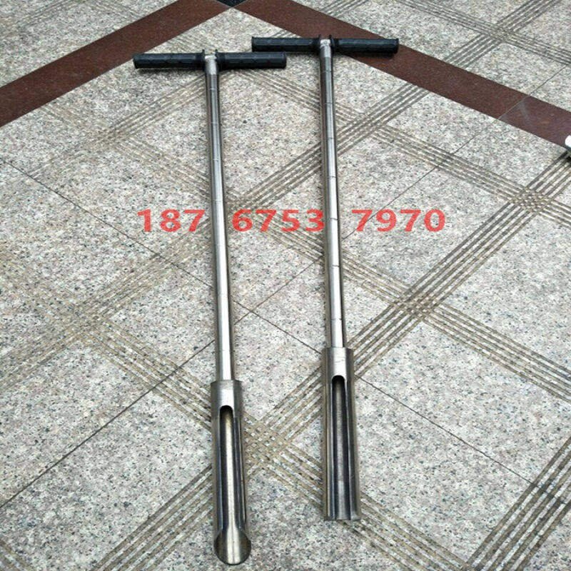 新款全不锈钢取土钻取土器带刻度1米取样器土钻可加杆拆卸土钻钻