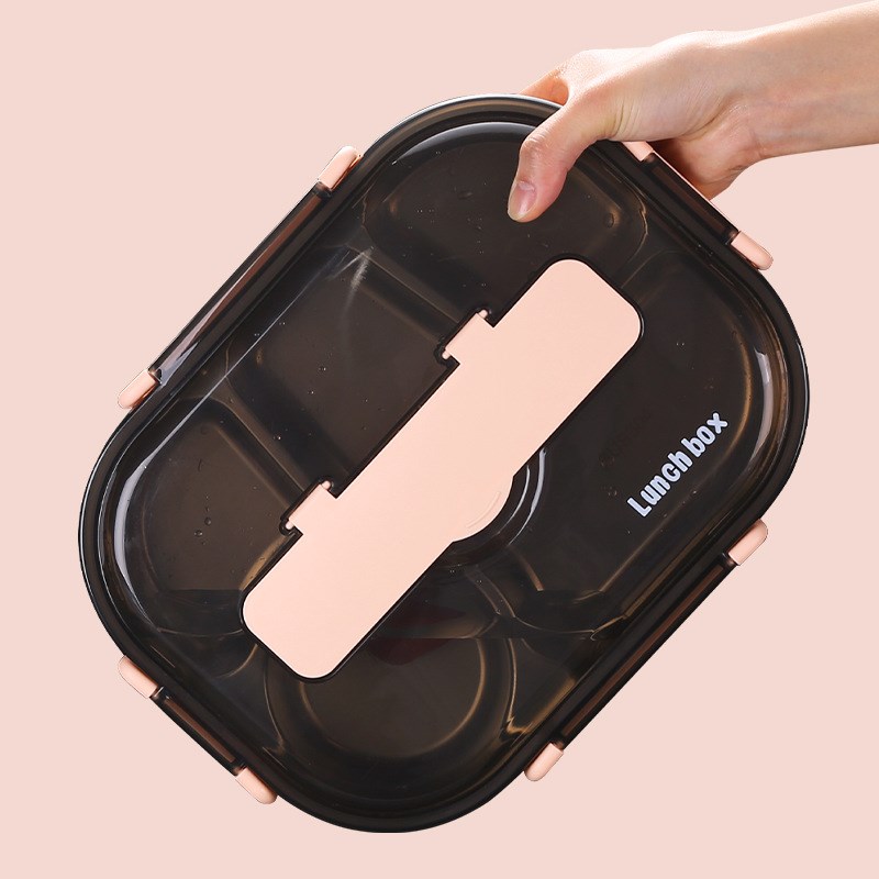 304不锈钢保温饭盒学生分格便当盒成人上班族大号餐盘具加深加大