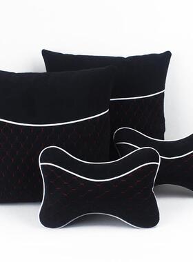 枕汽车对头枕护颈枕一车载靠车用枕头60392水椅晶绒座腰靠套装车