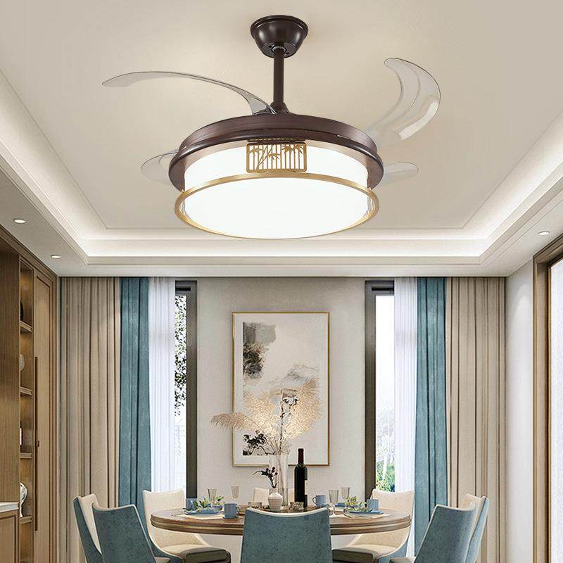 新中式吸灯大气实木客厅灯厅室餐厅卧茶室中顶国风大89新款灯具