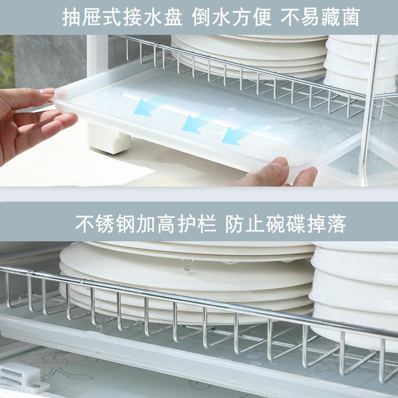碟收纳架带家用沥水碗筷收碗纳盒放房碗餐具箱XMC盖厨置物架台面