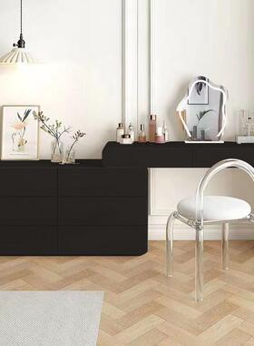 柜台风卧室台网红简纳约收柜床头柜化妆梳台一体书桌房ANK间化妆