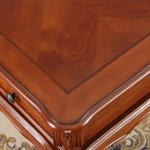 美式简约橡木书桌12米14米写字桌.做旧.小书桌家脑用电251办公桌