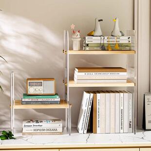 R脑5H面置物架书学生多层桌上电GSP桌架子桌出租屋架办公收纳