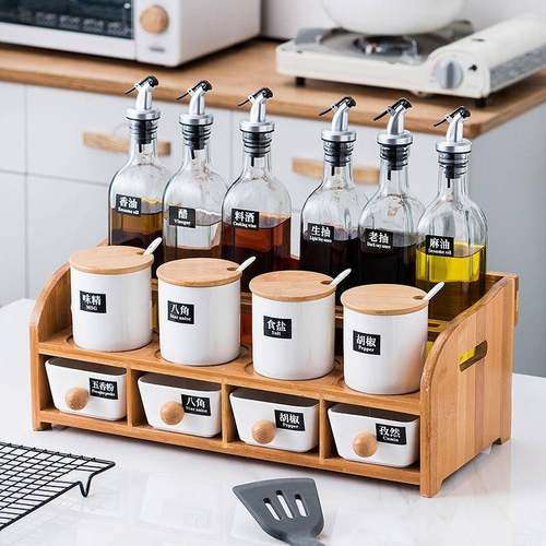 调味瓶罐调味料纳收套装油壶酱醋陶瓷玻璃盐盒味精YVC调料罐调子