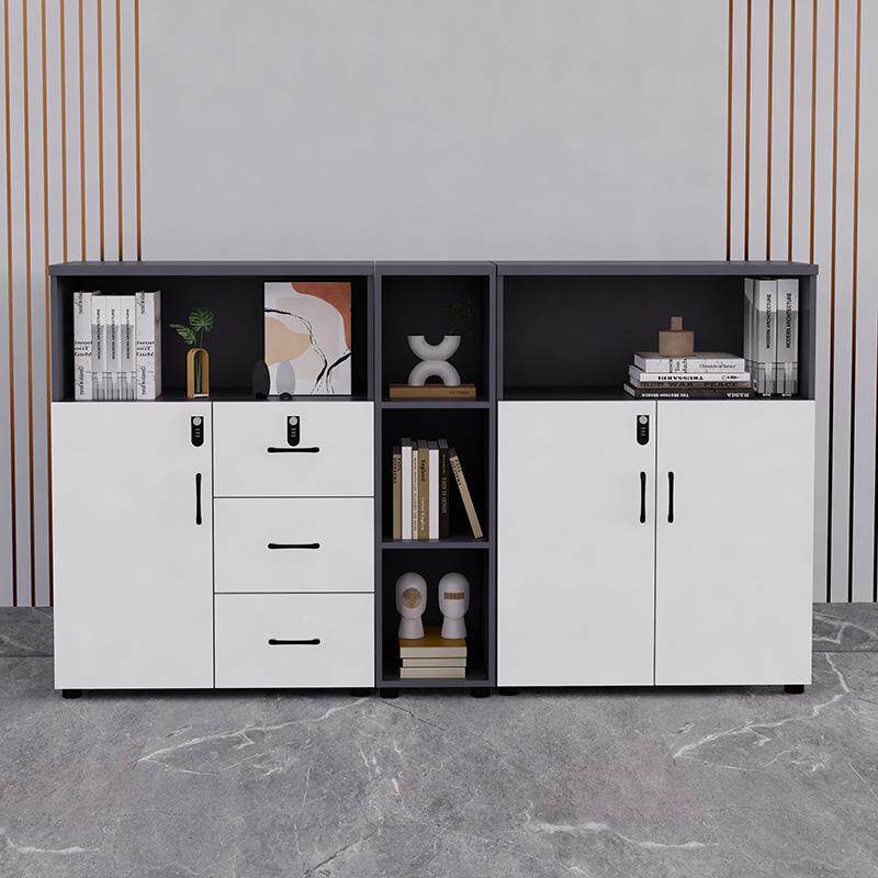 文件柜办公码室落边地柜资料储物柜矮柜带详询密锁质隔断柜柜木花