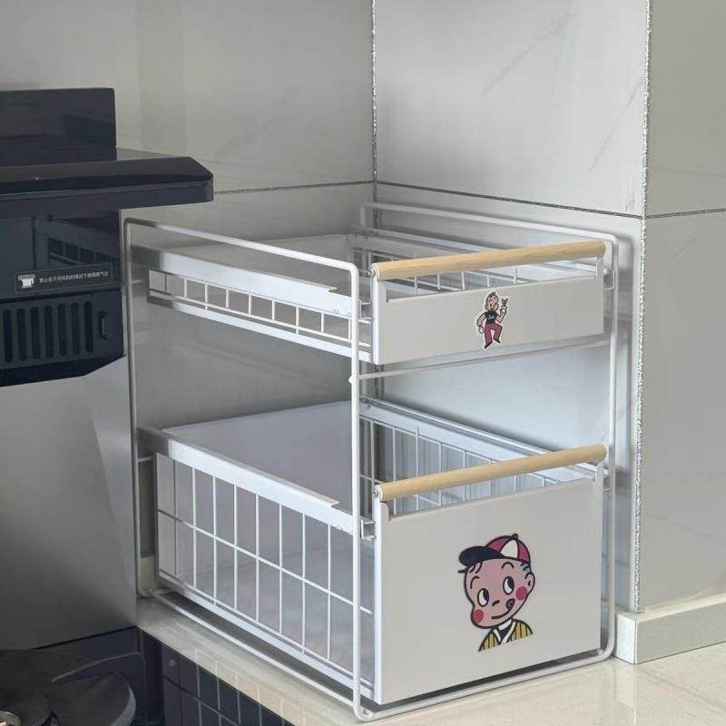 免装厨房下水槽置安物架调料碗抽拉式水池收碟jB6GG865架橱柜拉篮,厨房/烹饪用具,抹布架/厨房清洁收纳架,淘宝优惠券,粉丝福利购,淘宝优惠卷