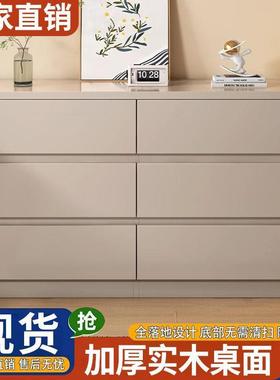 实PMM木斗柜六简约现代卧加储室床尾置物五斗柜客厅靠墙物宽斗收纳柜