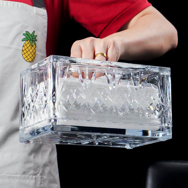 客厅巾盒高档现代风格艺术创茶意设纳计感SW500纸轻奢餐厅几亚克