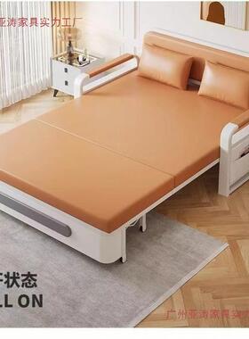 沙发床可折VYS叠两阳台多功能用床小户型新沙发2025款红双人网伸