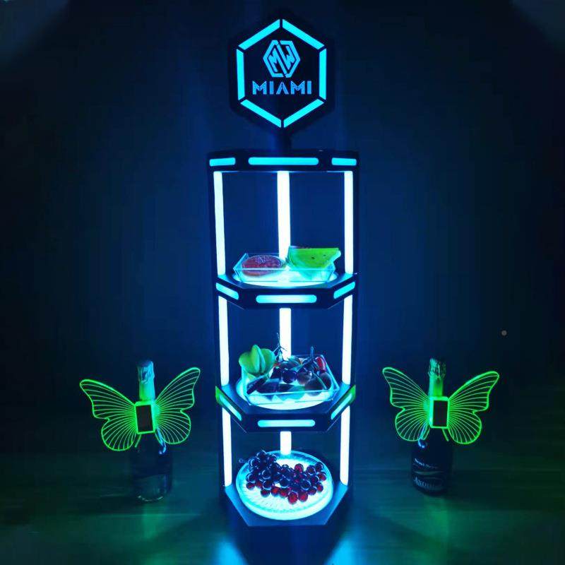 XG890384ED屏发光龙头果盘架小吃L碟KTV酒吧VIP龙三层水滚果架深,餐饮具,果盆/果盘/果篮,淘宝优惠券,粉丝福利购,淘宝优惠卷