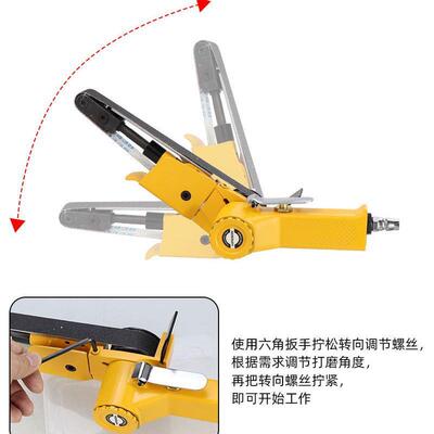 境促销气MGV动环带砂纸跨砂带机0mm120mm抛光砂光机10*330/2*0520
