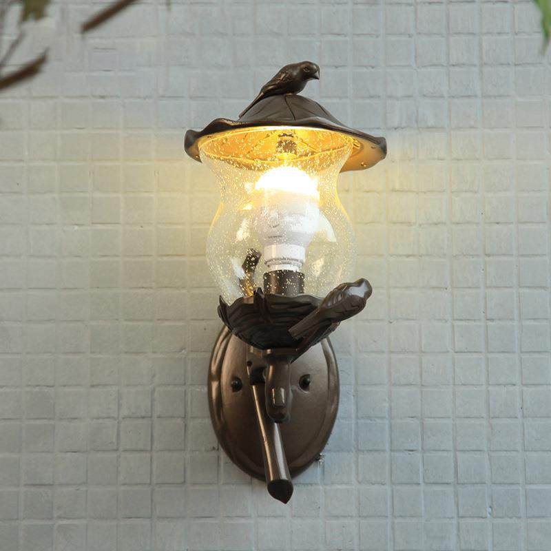 创意小鸟灯HS7551-U欧灯式外壁户灯室外露台灯道过复古壁田园铝材,家装灯饰光源,户外壁灯,淘宝优惠券,粉丝福利购,淘宝优惠卷