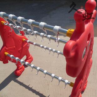 幼儿园毛巾儿782童卡海通小鹿豚塑料毛架加巾厚不锈钢架管挂钩