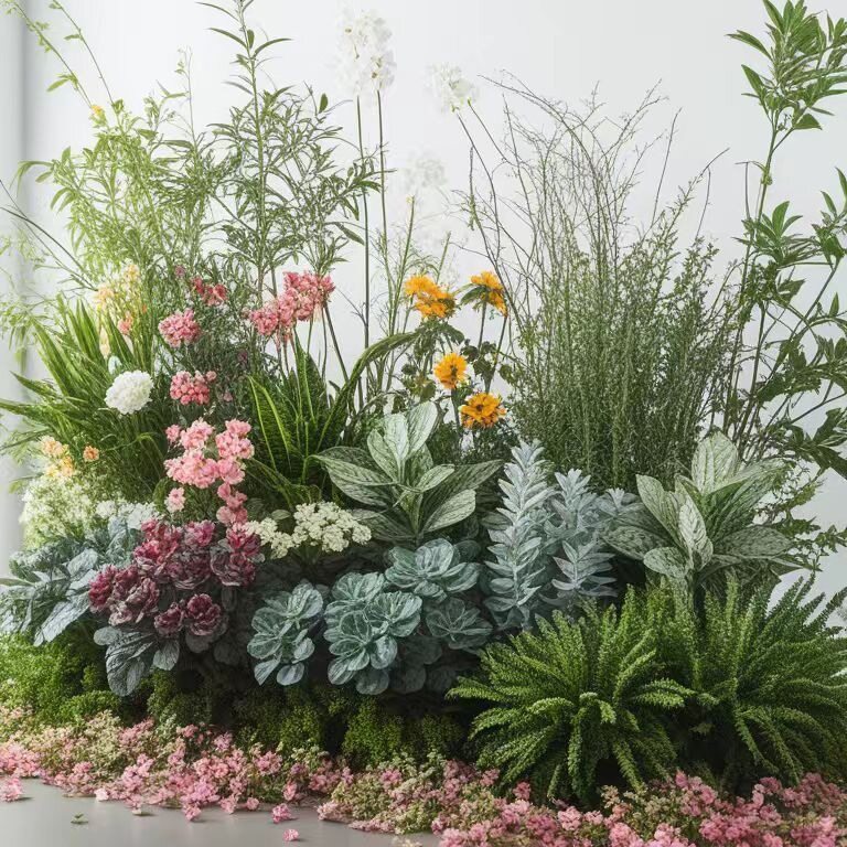 庭院花箱装饰摆件植物仿生花绿植苔藓绢布花假花摆设造景布置户外