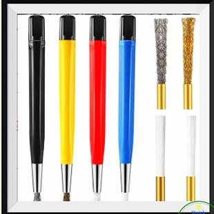 修表349工4支装扫笔刷钢维丝刷铜丝刷玻具璃纤刷尼刷4pcs龙扫笔