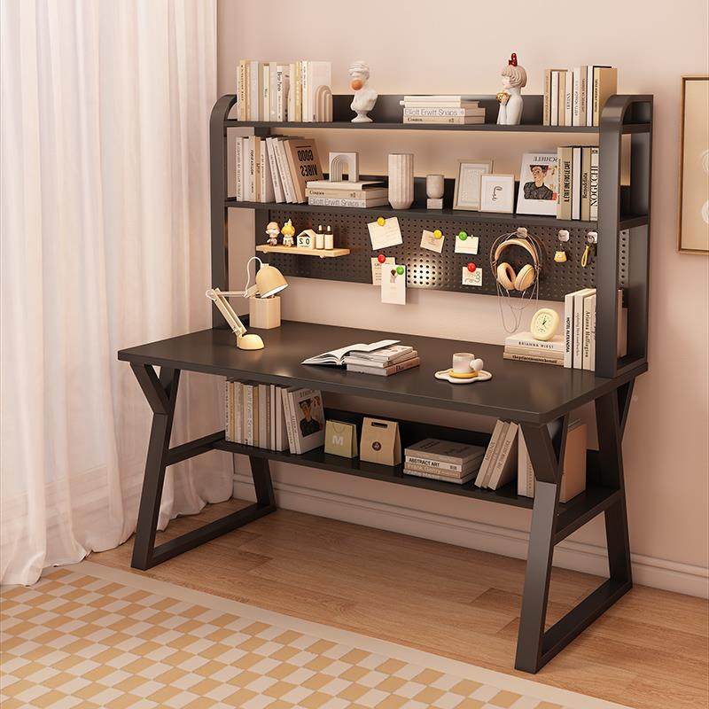 桌面书架收物架办公电脑桌上洞洞板多层铁艺宿舍Fh($p@v&?纳学生