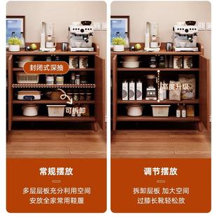 餐边柜靠大XRS墙一储物柜客厅置体物柜容纳量收柜子家用备餐柜茶