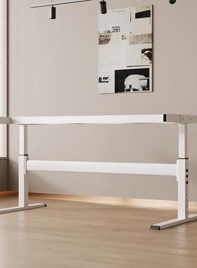 升降支学桌腿支架不钢锈UDS双横梁铁艺电脑桌习办公茶几电竞桌架