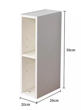 ?木缝书实架落地Fh($p#g#夹缝小书柜超窄纳床边隙墙角收柜沙发置