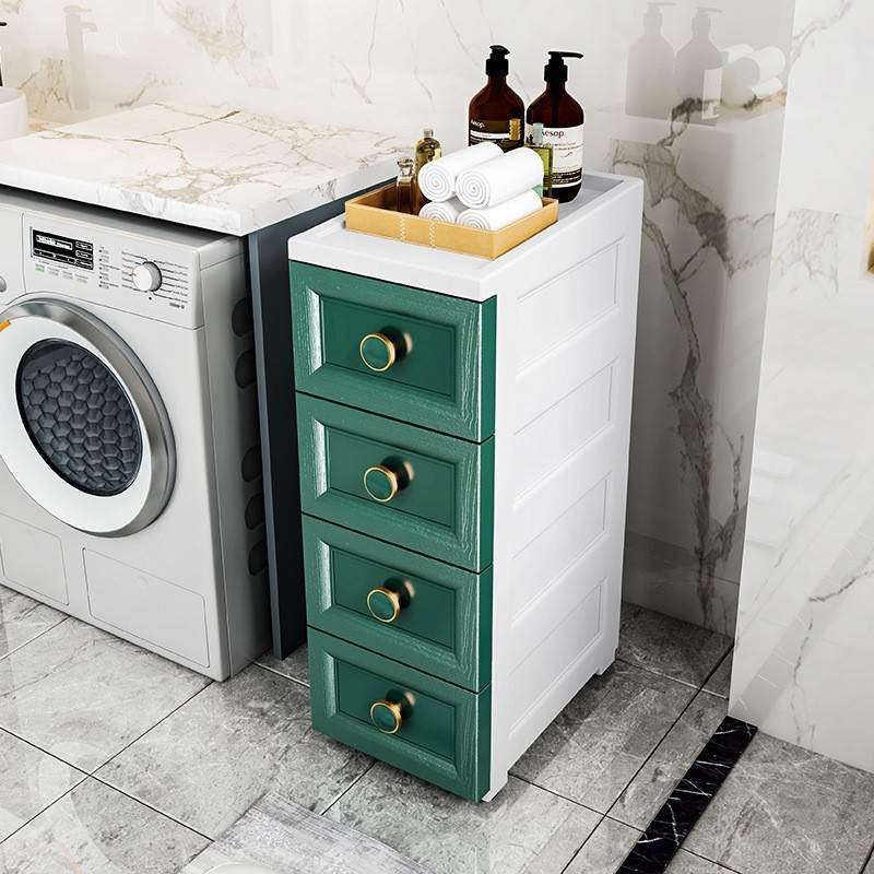 20/25/35cm卫生间夹缝收纳柜抽屉式塑料储物柜子厨房缝隙柜置物架