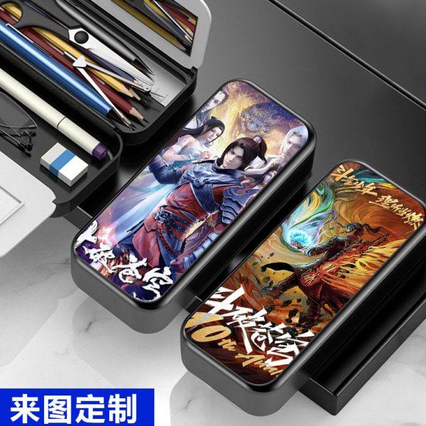 斗破苍穹文具盒中小学生男女多功能双层铅笔盒卡通眼镜盒笔袋定制,文具电教/文化用品/商务用品,文具盒,淘宝优惠券,粉丝福利购,淘宝优惠卷