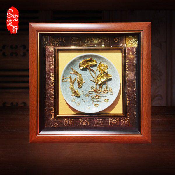 漆线雕厦门陶瓷工艺品摆件送朋友礼品礼物乔迁客厅创意实用搬家礼
