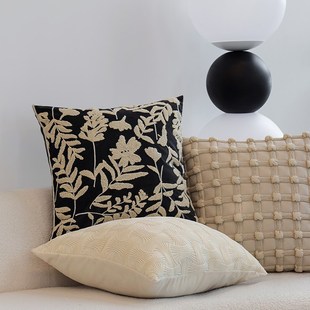 中古风抱枕沙发抱枕套客厅腰枕靠背垫酒店咖啡厅飘窗靠垫可拆洗