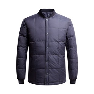 中老年羽绒服男士内胆保暖防寒冬装爸爸贴身内穿加肥大款羽绒棉袄