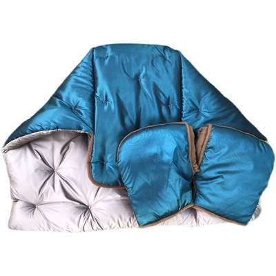 冬季电动车保暖挡风被双面防水摩托龟车纯色防寒护腿挡风分体小型