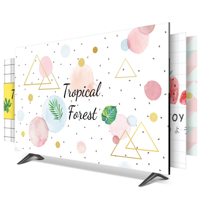 电视机防尘罩套家用壁挂式液晶电视布盖布55寸65小清新保护罩子