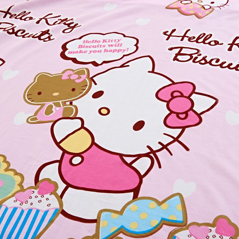 全棉可爱少女一米五床1米5床儿童床上用品粉色女孩子四件套春秋款