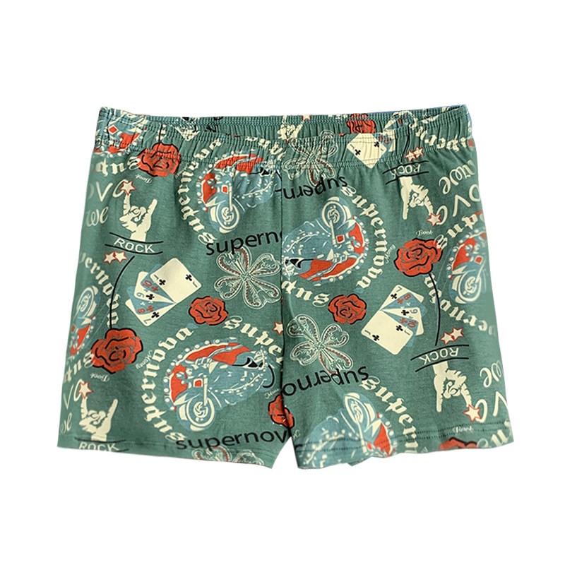 内裤男士纯棉宽松四角裤男生个性潮流居家睡裤夏季平角裤阿罗裤潮