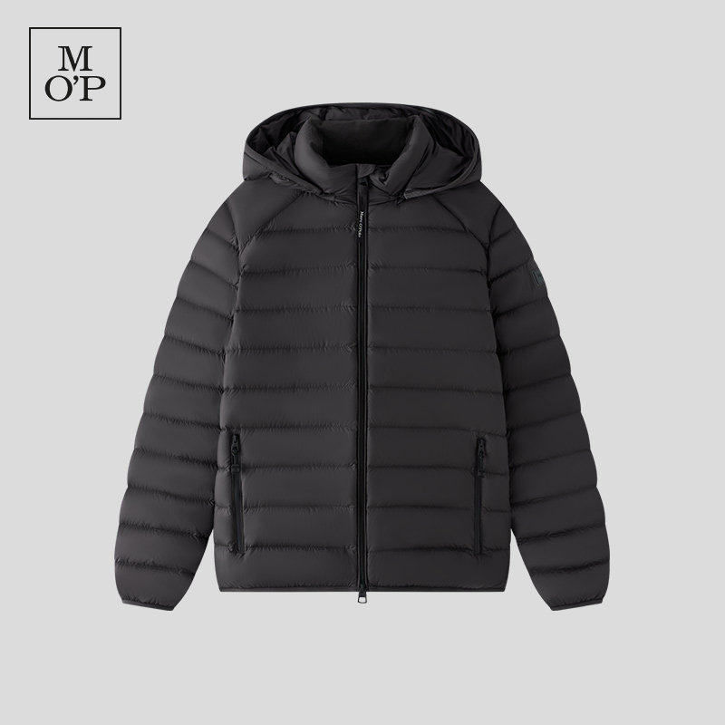 Marc O'Polo/MOP2025冬季新款简约宽松NOOS可脱卸帽轻薄羽绒服男