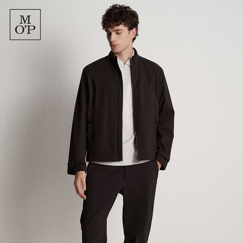 Marc O'Polo/MOP2025冬季新款立领内抓绒防泼水防风发热棉服男士