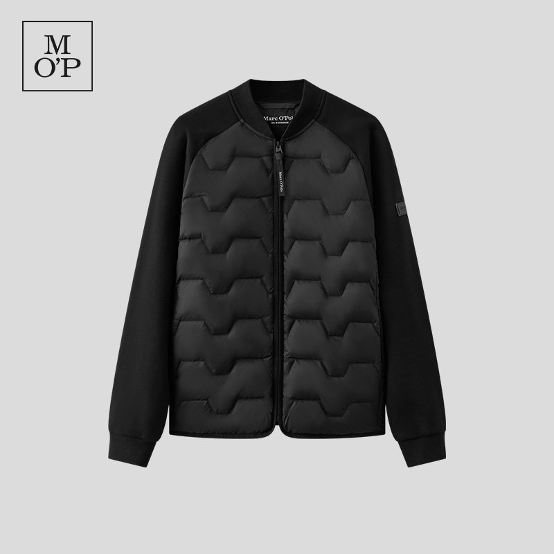 Marc O'Polo/MOP2025秋季新款短款气质棒球领拼接羽绒服男士外套