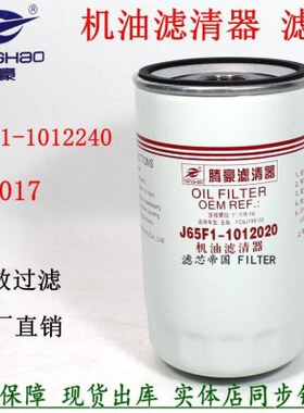 东风柳汽乘龙JX1017机滤芯J65F1-1012020A-937机油滤清器YJX-6393
