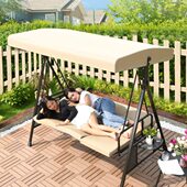 莫家户外秋千躺床吊椅庭院花园摇椅家用椅阳台室外休闲铁艺秋千椅