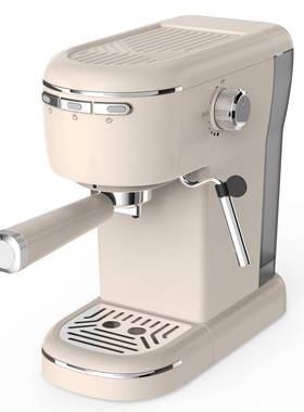 咖啡机磨豆机动家用意机式半自啡机奶泡1咖5B708ar高压打奶美式咖