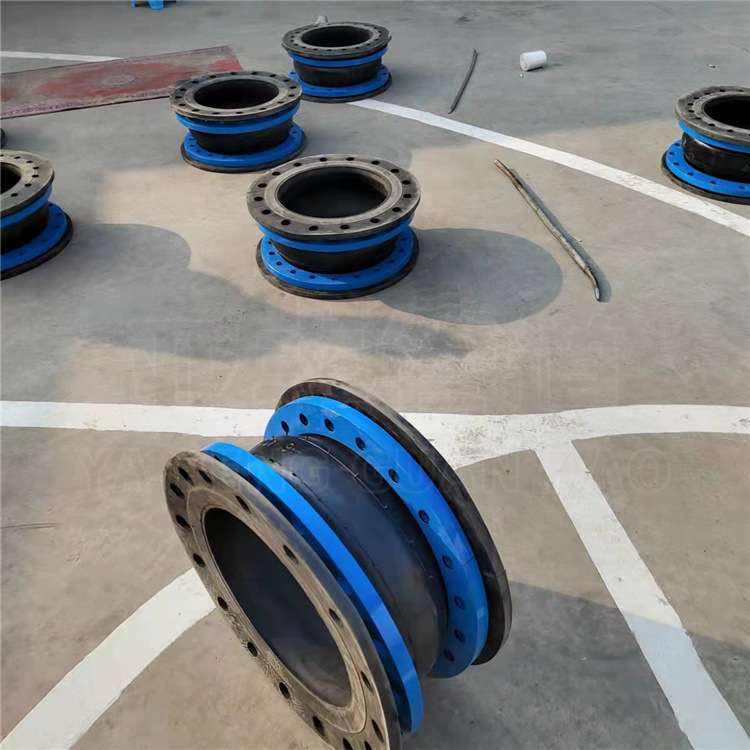 JGD可曲挠橡胶软接头 国标法兰软连接DN65 80 100 200避震喉接头